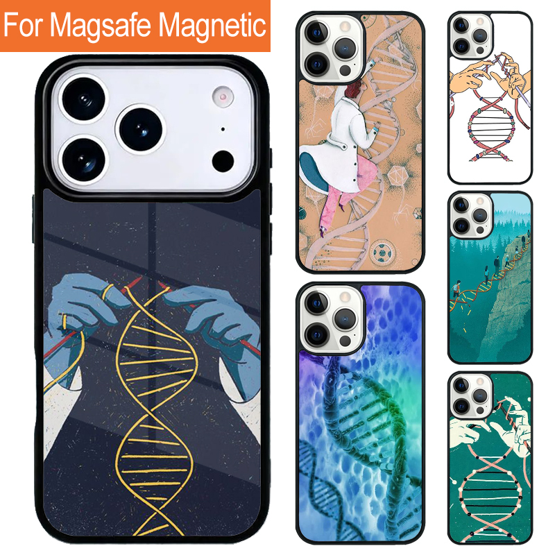 Science Max - Retro DNA Science Illustration Magnetic Wireless