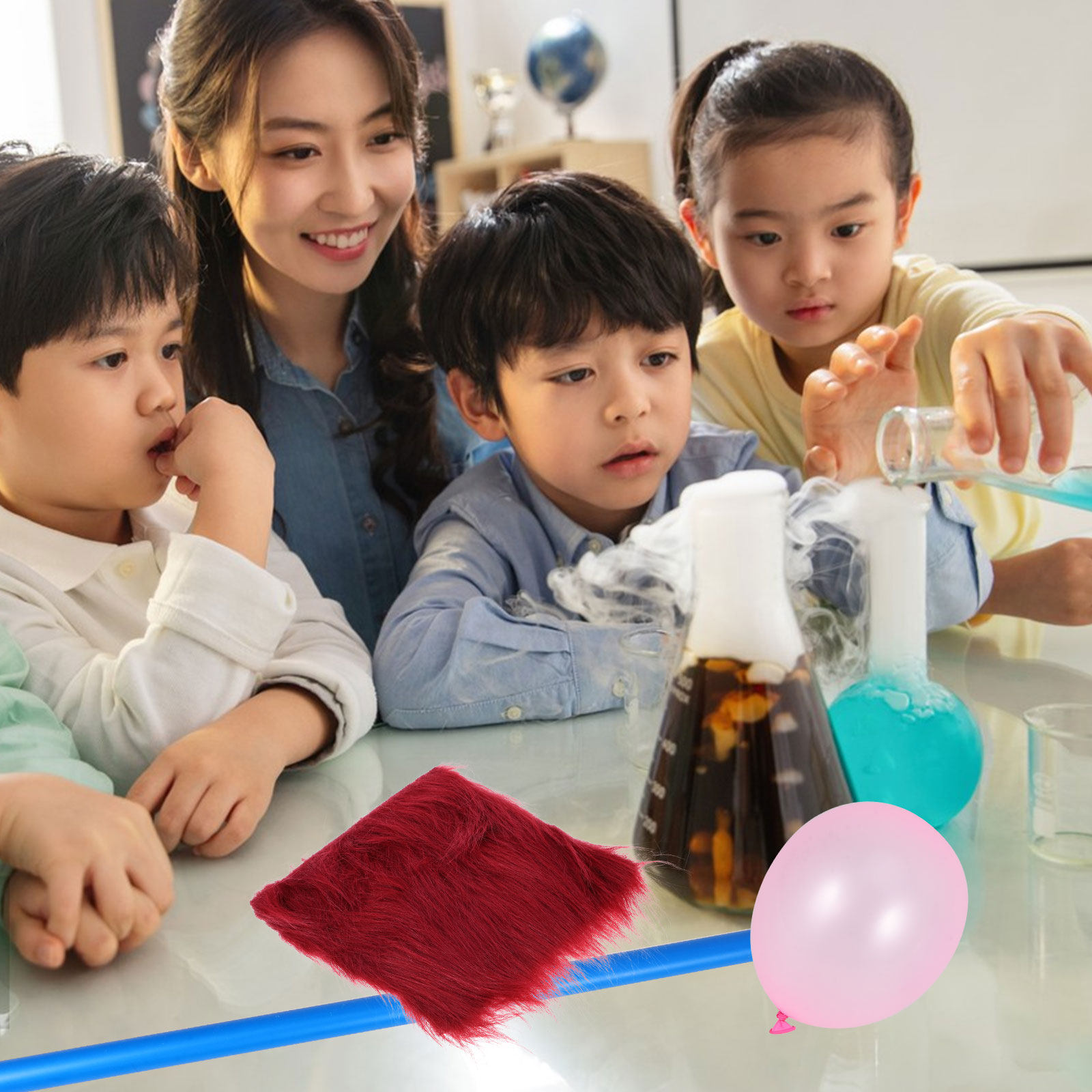 Science Experiment - 1Set Friction Electrostatic Experiment Kit Stem