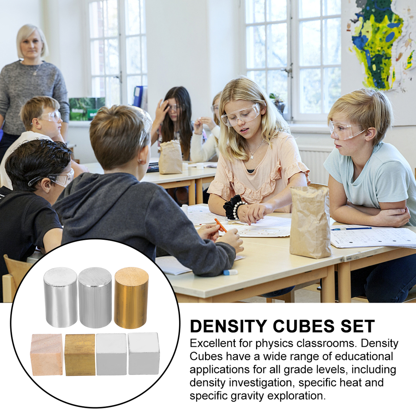 7pcs Precision Metal Density C - Science Project Physics recension och pris