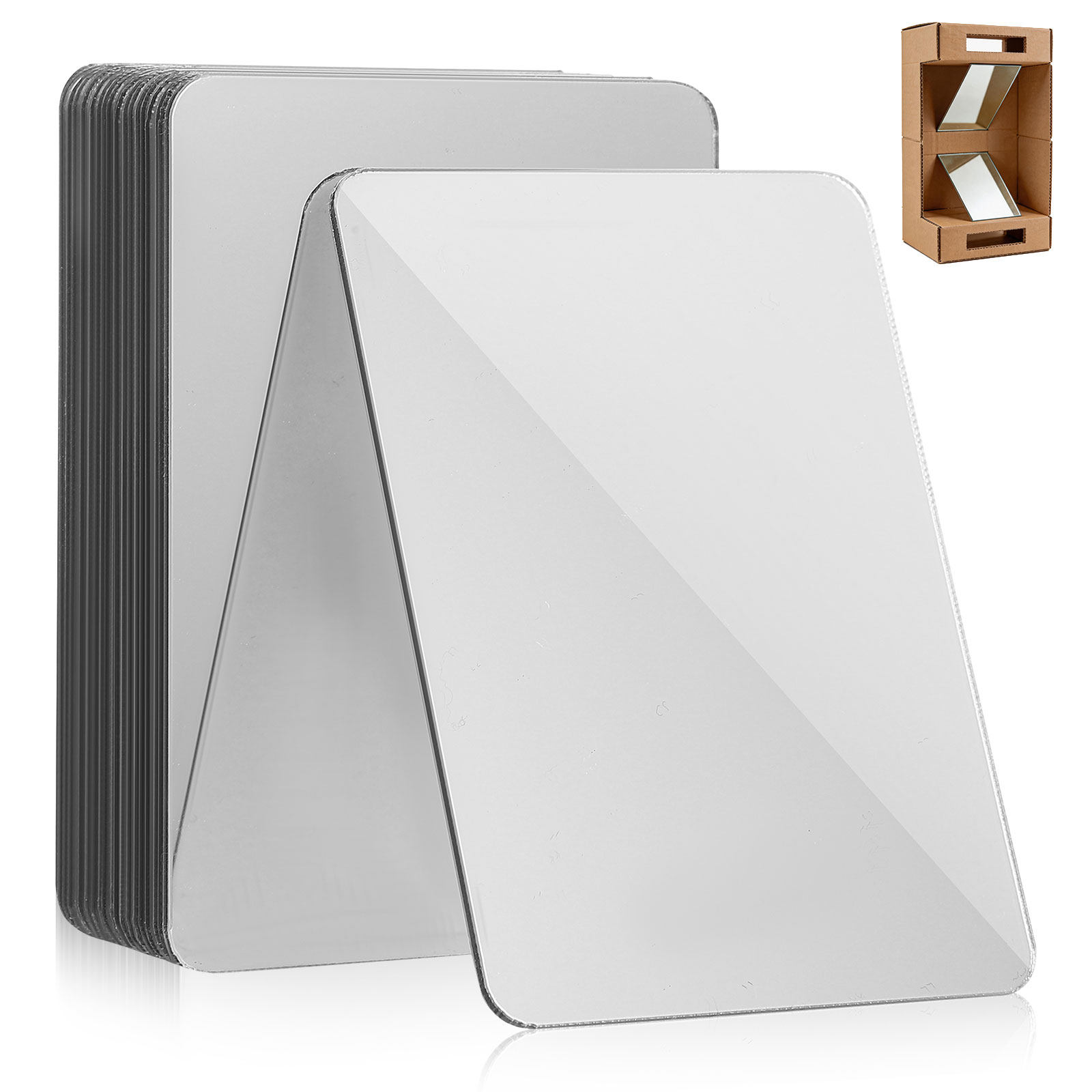 20Pcs Acrylic Mirror Tiles Sof - Science Project Diy recension och pris