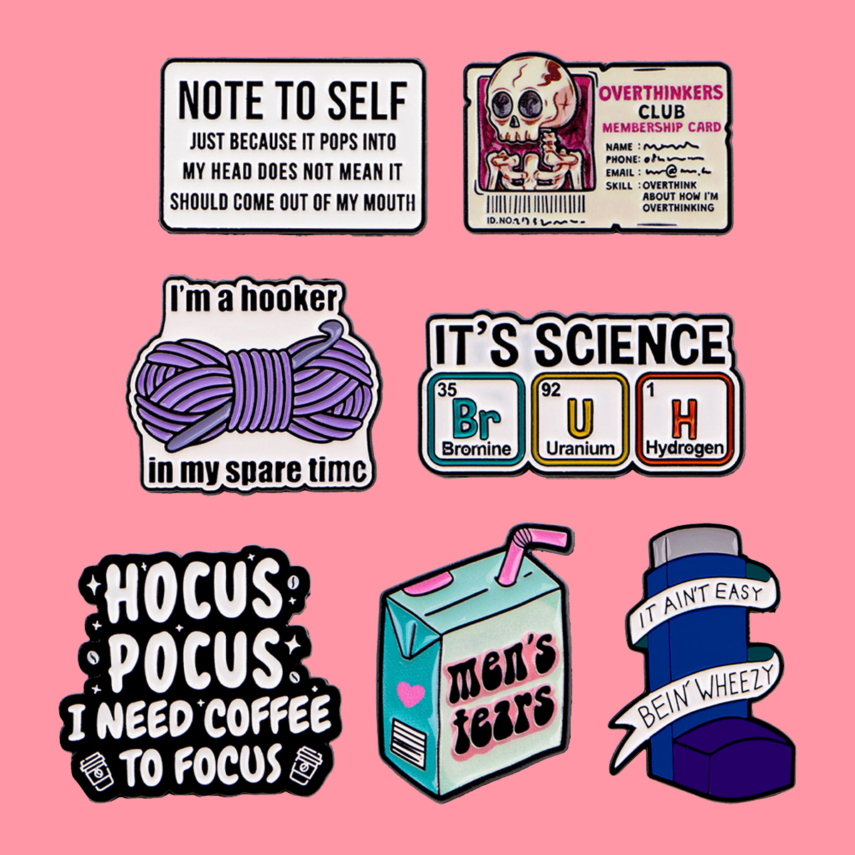 Funny Cartoon Quotes Enamel Pi - Science Bob recension och pris