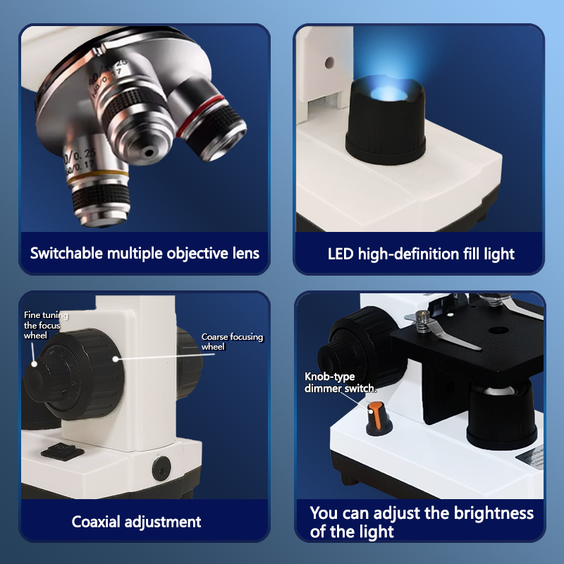 Portable Biological Optical Co - Microscope Compound 40X recension och pris