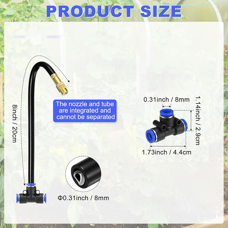 Brass Misting Nozzles Tees, 8  - Science Bob recension och pris